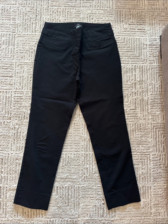Renuar Pants - Renuar Black Straight-Leg Ponte Pants